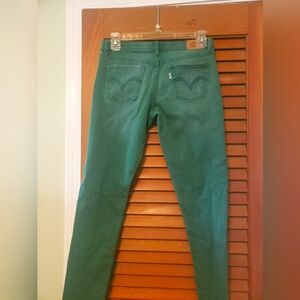 Levi's super skinny girls jeggings 💚Green💚 size 16 reg